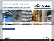 Tablet Screenshot of farthofergmbh.com